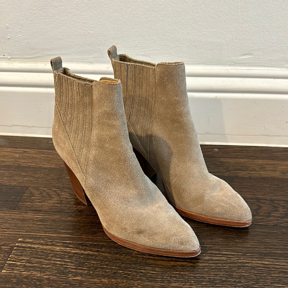 Marc Fisher Tan Ankle Boots
